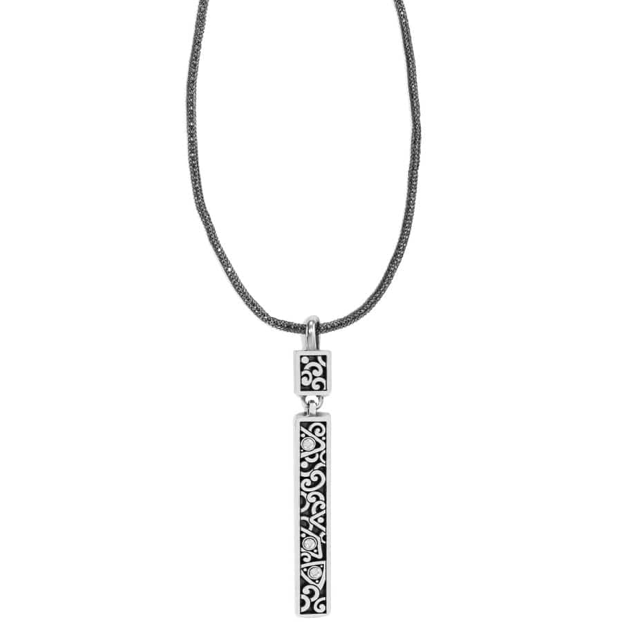 Anatolia Convertible Reversible Slim Pendant Necklace silver 2
