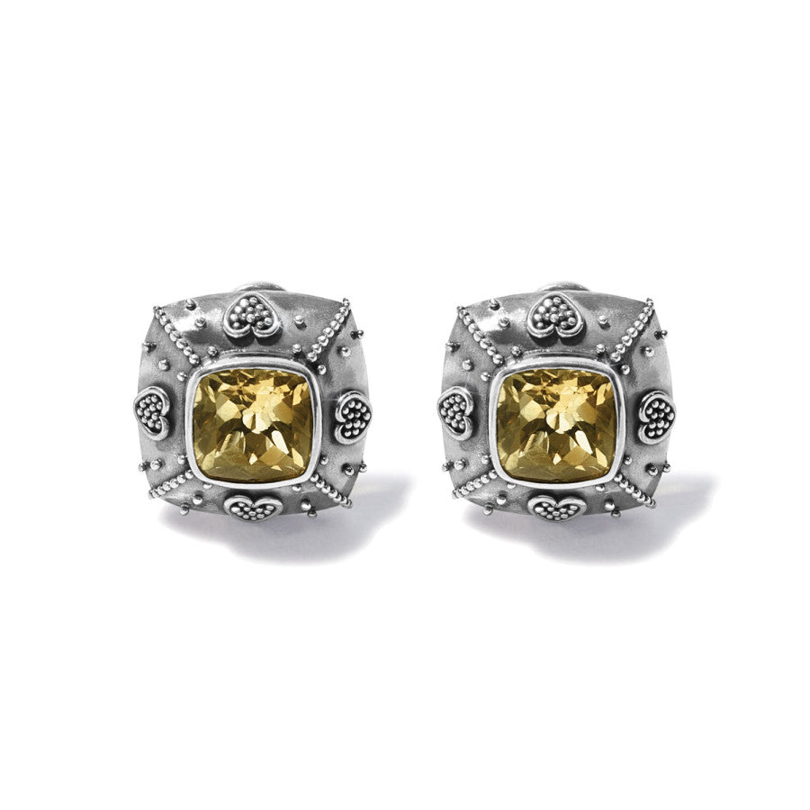 Bali Citrine Java Post Earrings silver-citrine 1