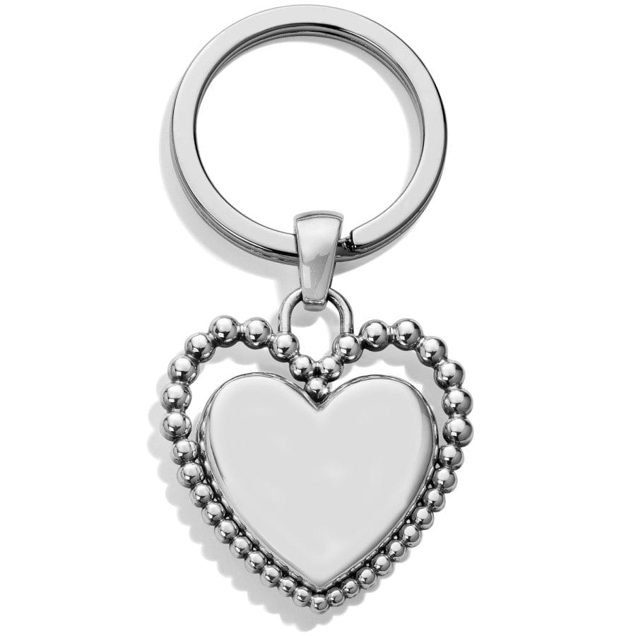 Beaded Love Key Fob silver 2