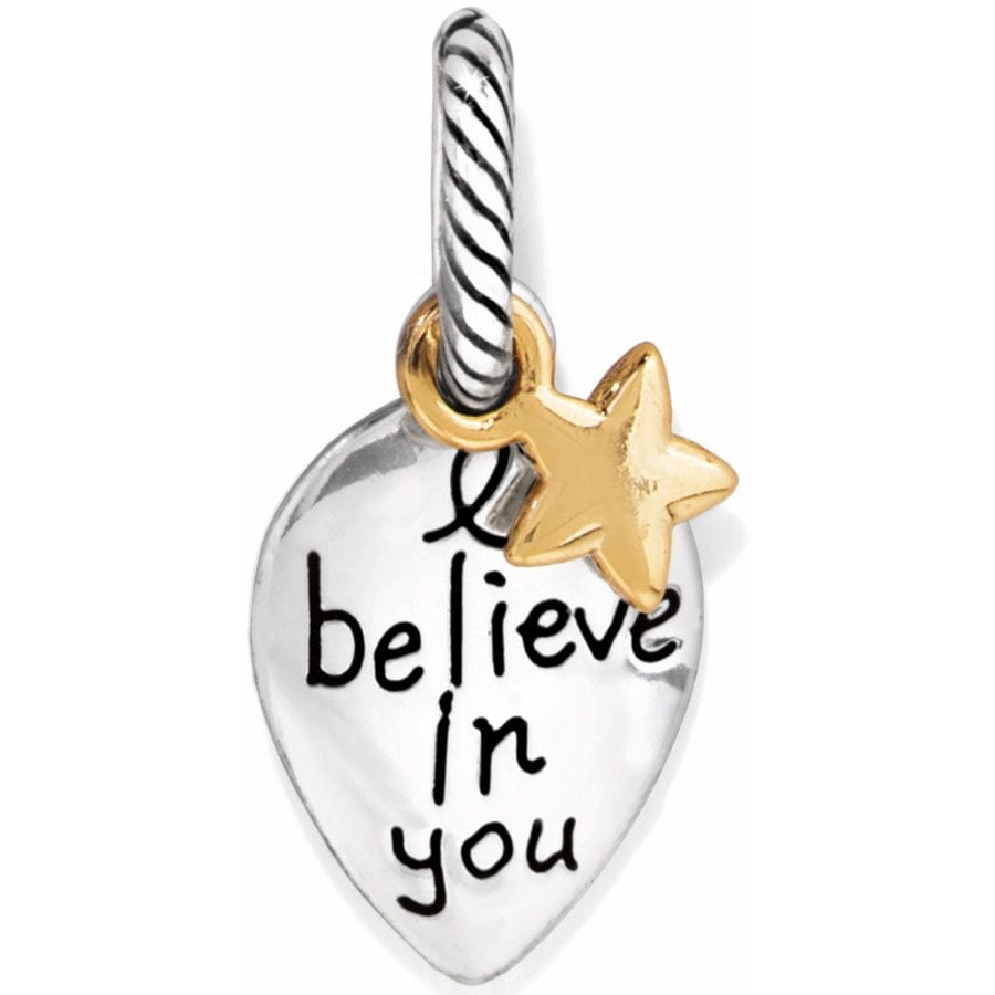Believe Charm silver-gold 1