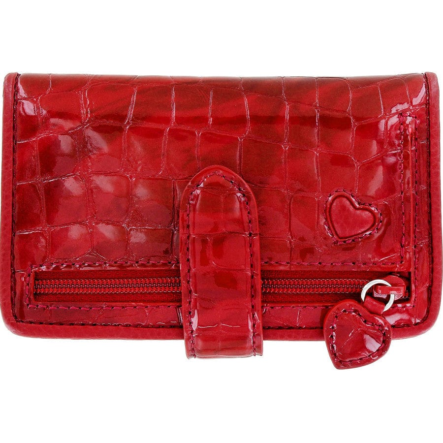 Bellissimo Heart Card Case lipstick-patent-croco 4