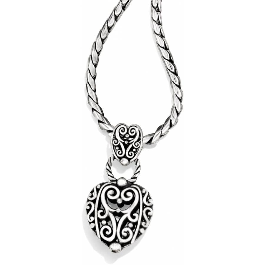 Bibi Heart Necklace silver 1