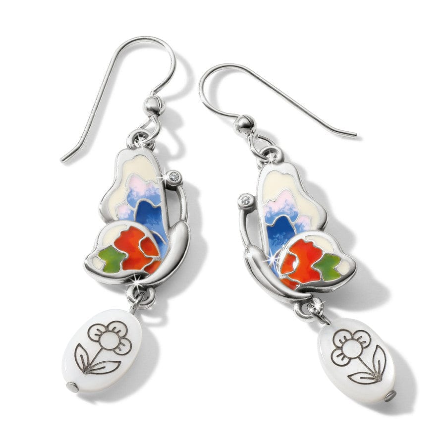 Blossom Hill Butterfly Shell French Wire Earrings silver-multi 2