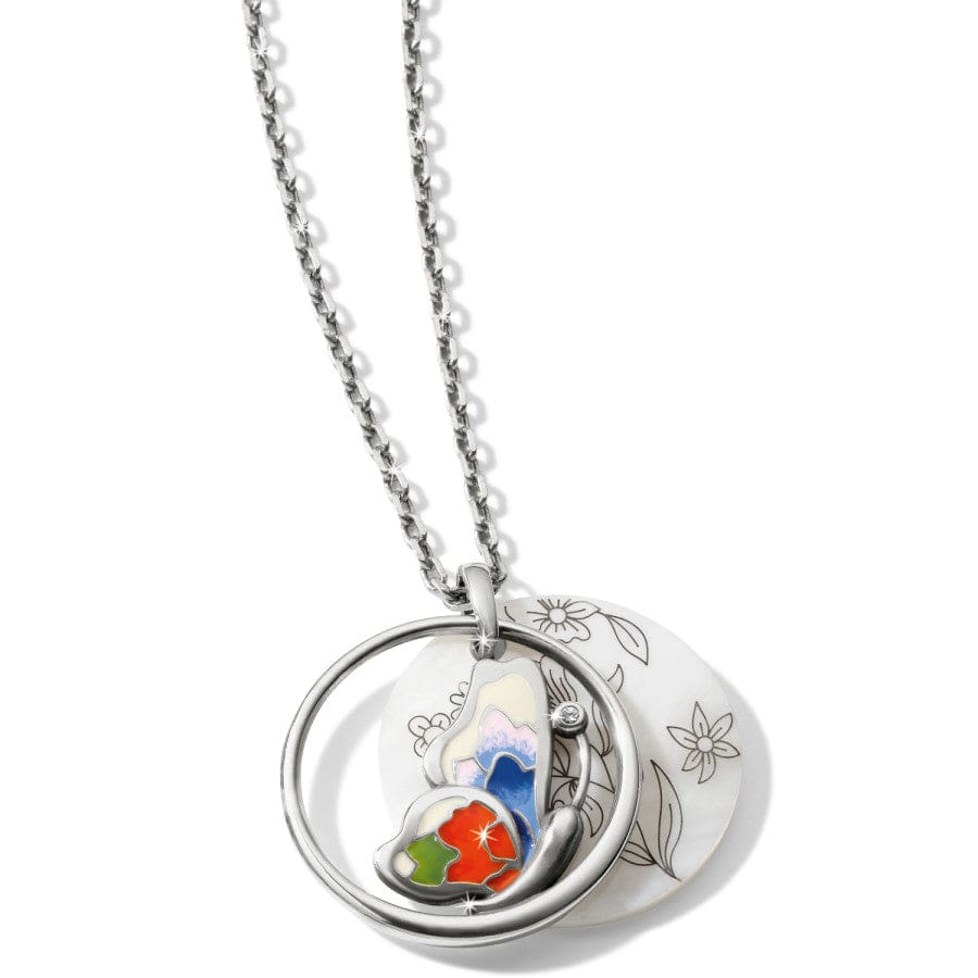 Blossom Hill Butterfly Shell Necklace silver-multi 4