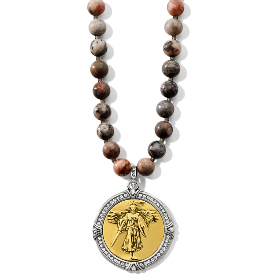 Brave Angel Pendant Necklace silver-gold 1