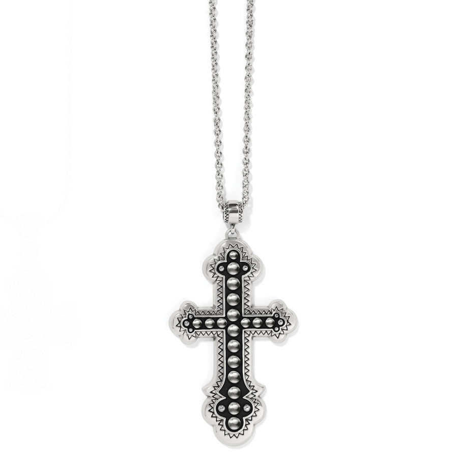 Calvary Cross Convertible Necklace silver 1