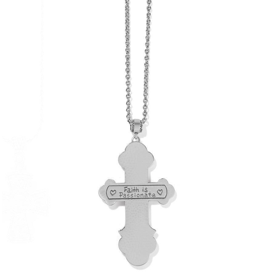 Calvary Cross Convertible Necklace silver 2