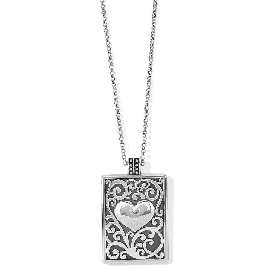 Carlotta Heart Pendant Necklace silver 1