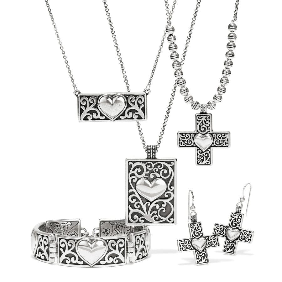 Carlotta Heart Pendant Necklace silver 3