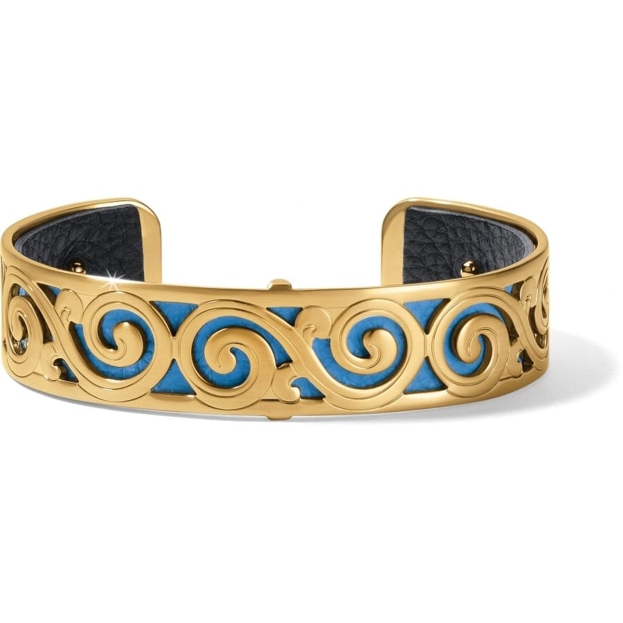 Christo Barcelona Slim Cuff  Bracelet Set gold-bali-blue 1