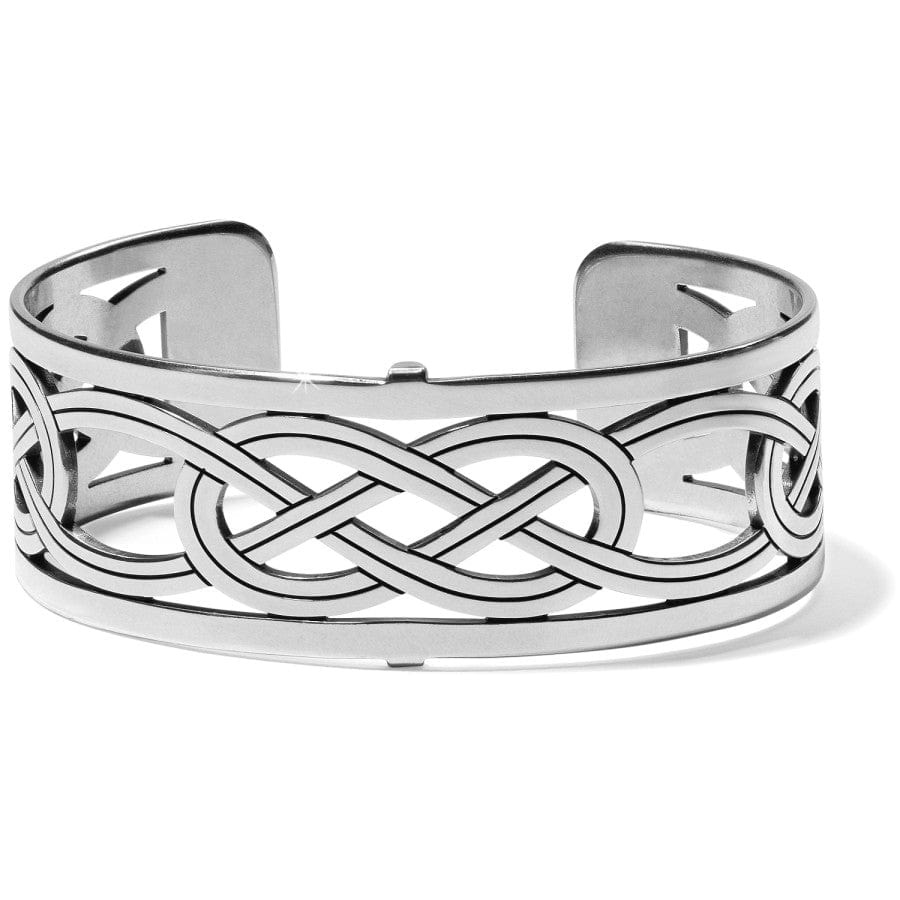 Christo Interlok Narrow Cuff Bracelet silver 1