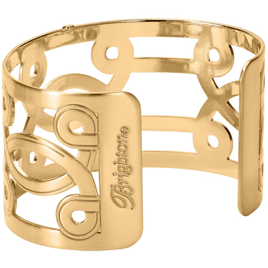 Christo Lima Wide Cuff Bracelet gold 2