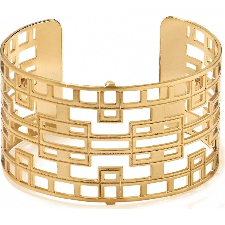 Christo Lyon Wide Cuff Bracelet gold 1