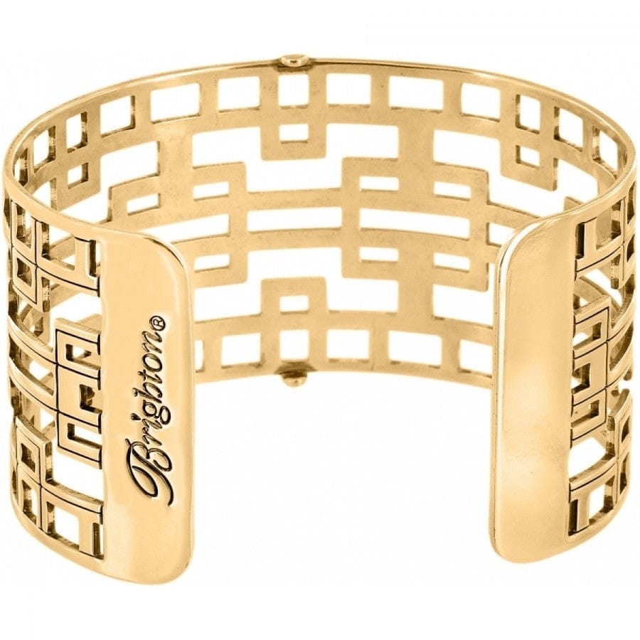 Christo Lyon Wide Cuff Bracelet gold 2