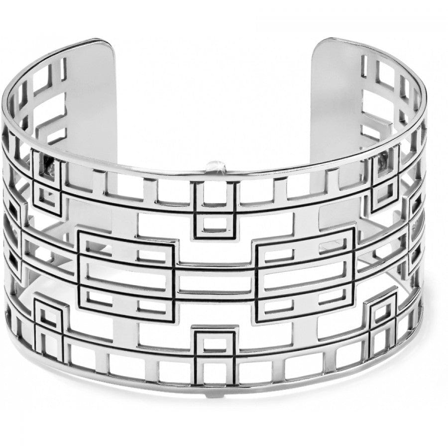 Christo Lyon Wide Cuff Bracelet silver 4