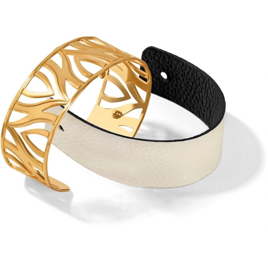 Christo Moscow Narrow Cuff Bracelet Set gold-black 3
