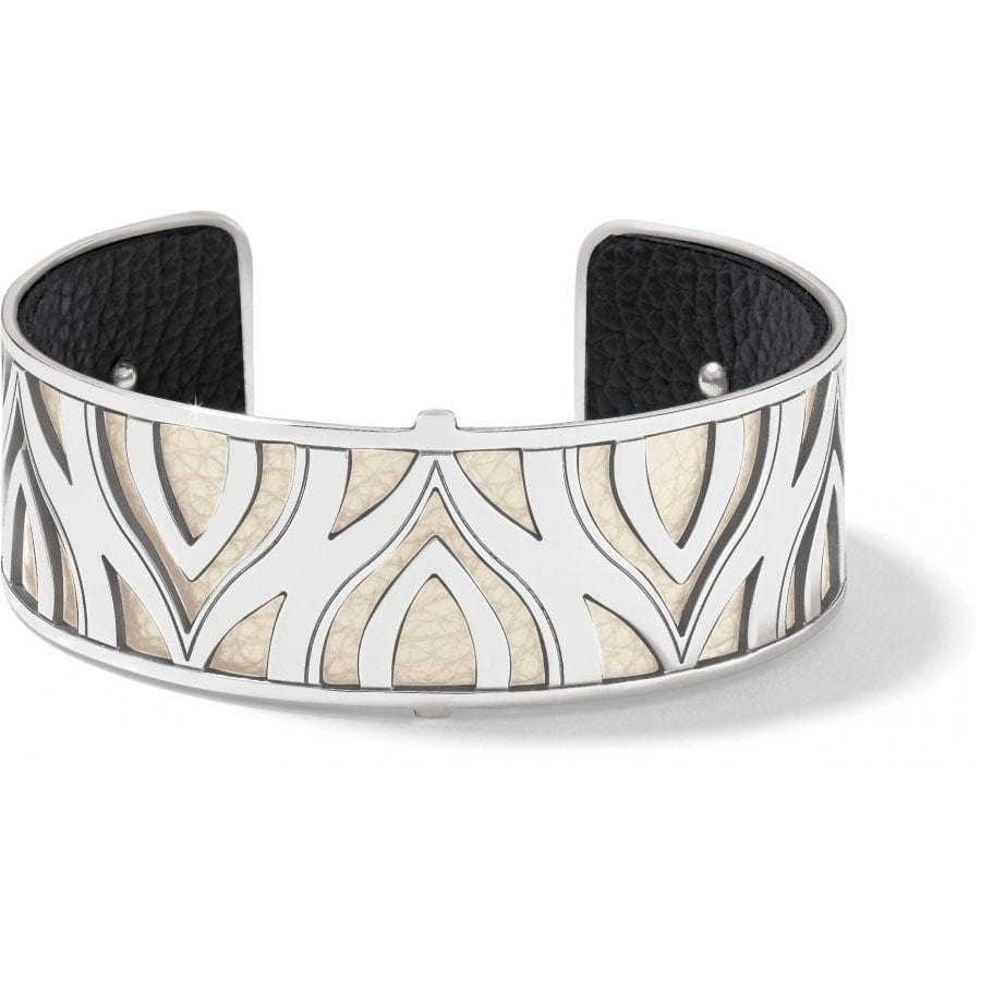 Christo Moscow Narrow Cuff Bracelet Set silver-white 5