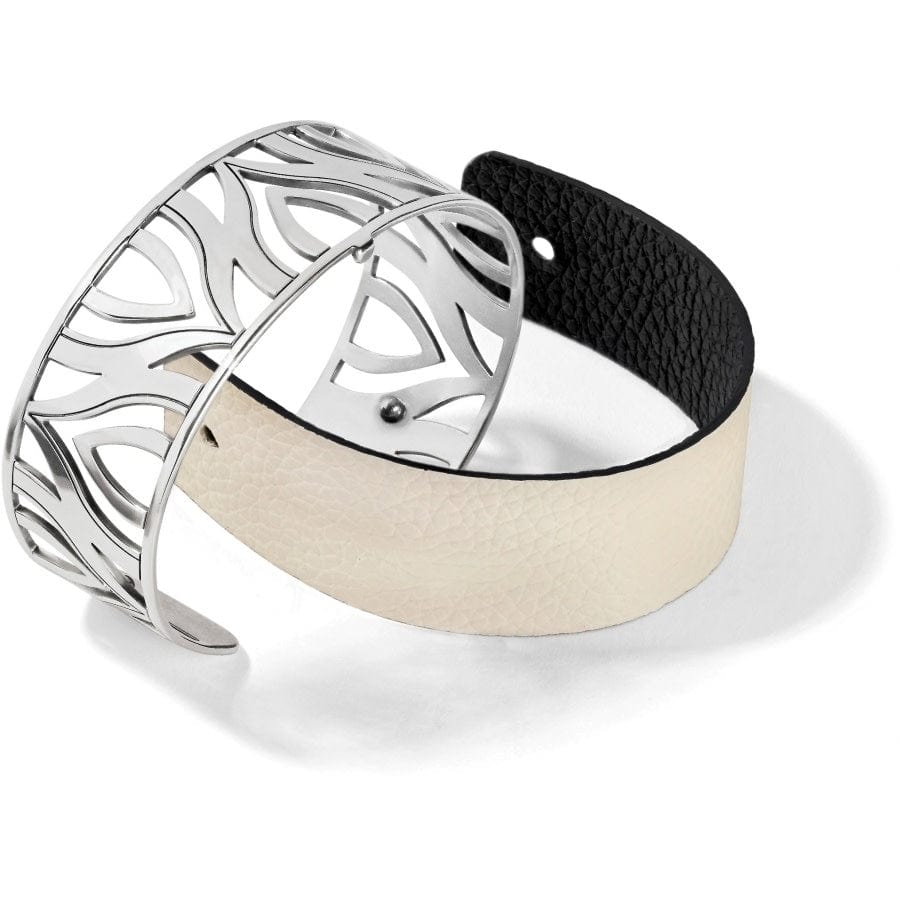 Christo Moscow Narrow Cuff Bracelet Set silver-white 7