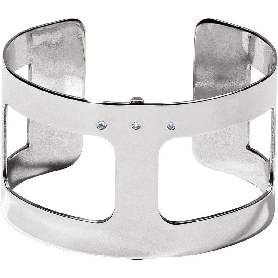 Christo Pasadena Wide Cuff Bracelet silver 1