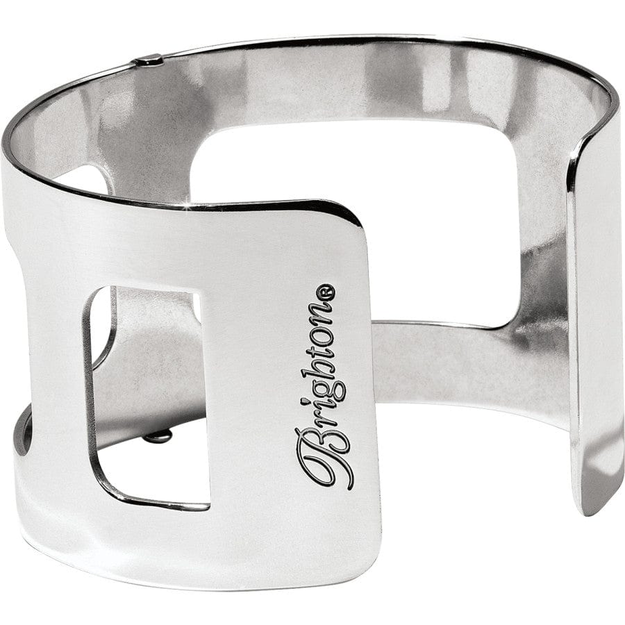 Christo Pasadena Wide Cuff Bracelet silver 2