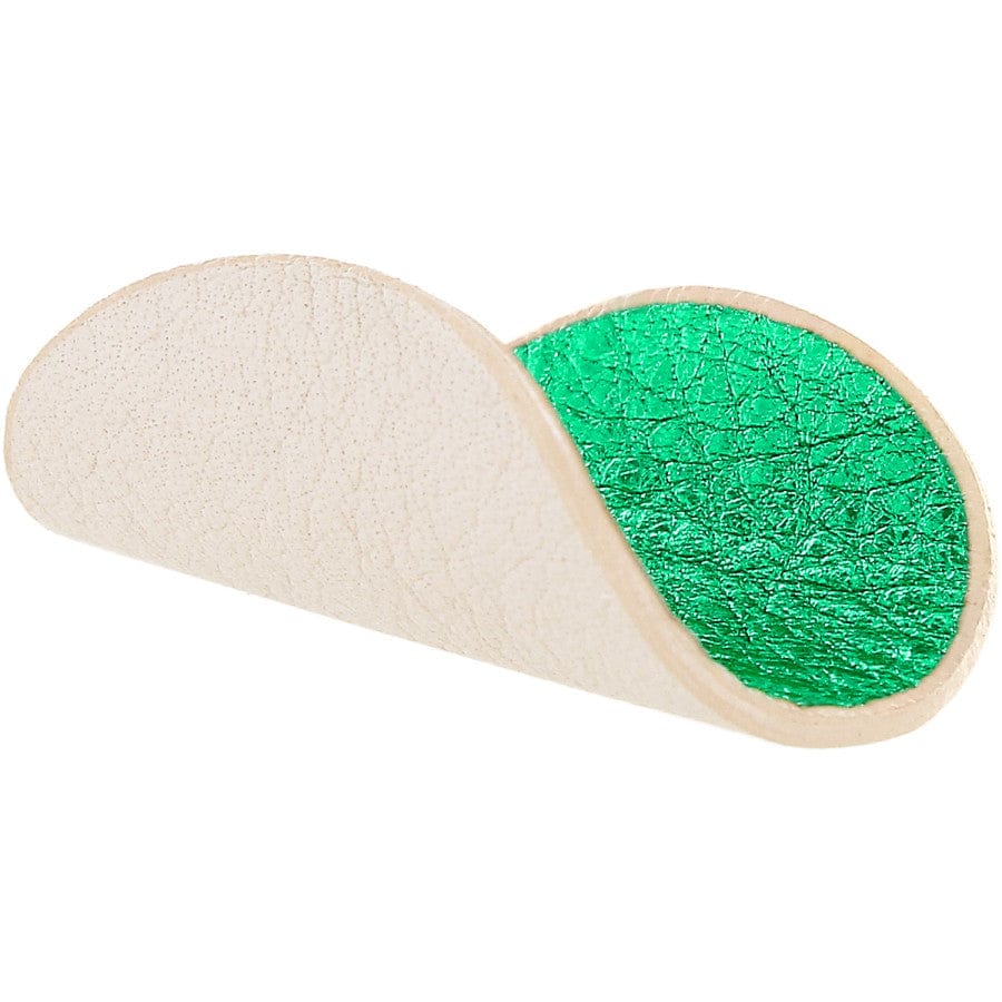 Christo Round Necklace Disc stone-emerald 7