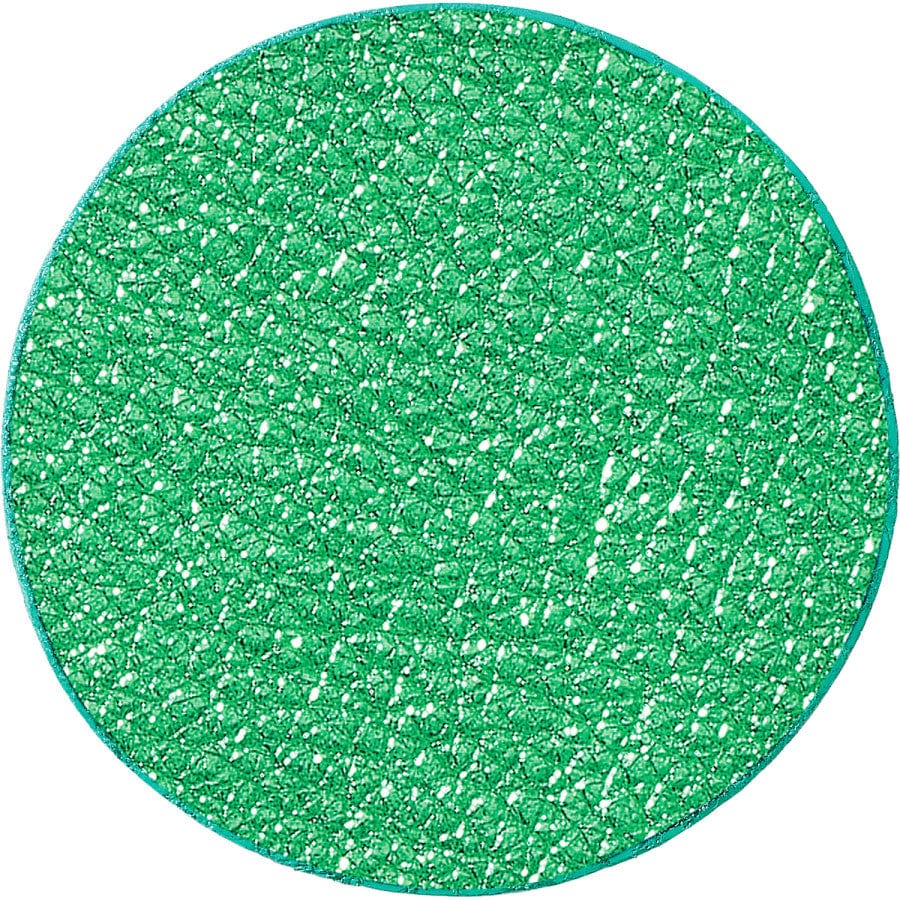 Christo Round Necklace Disc stone-emerald 9