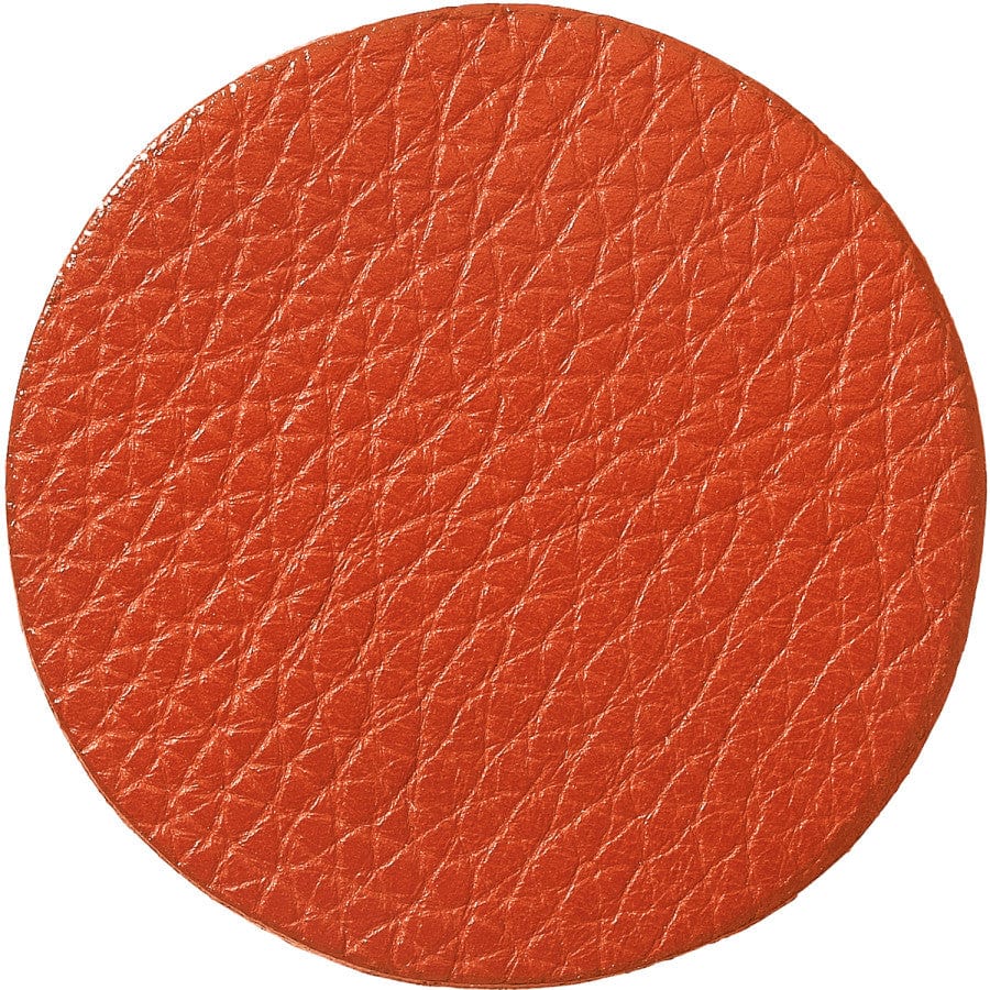 Christo Round Necklace Disc terra-cotta-black-star 20