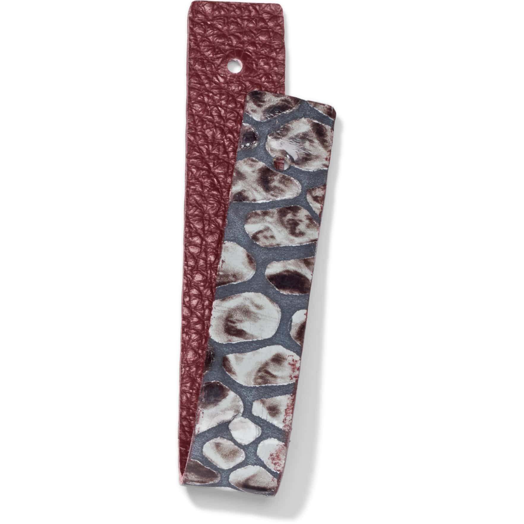 Christo Slim Strap black-python-sangria 3