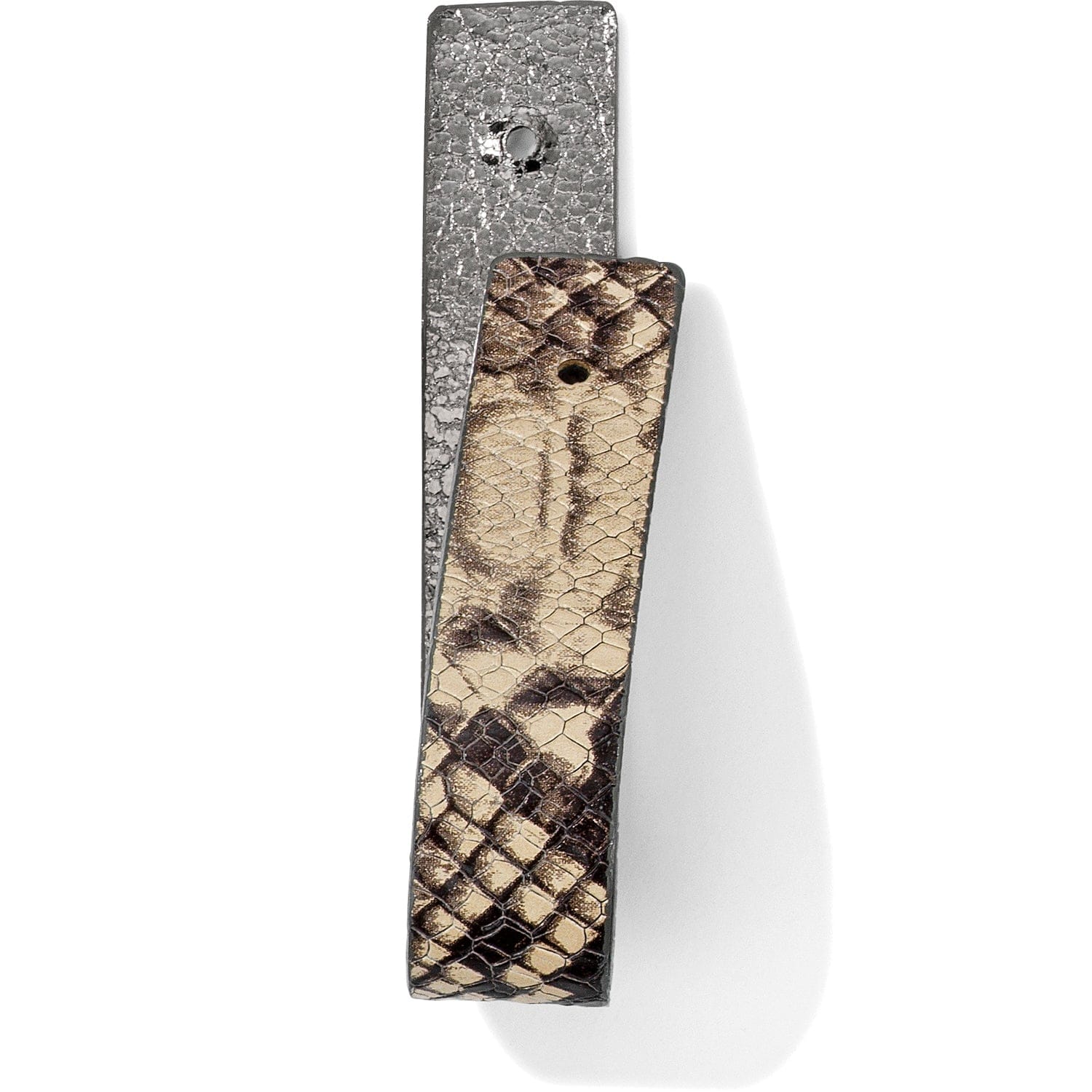 Christo Slim Strap natural-python-mercury 13
