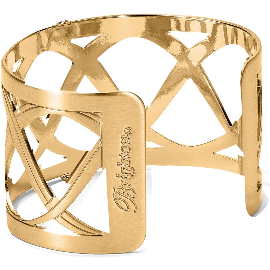 Christo Sydney Wide Cuff Bracelet gold 2