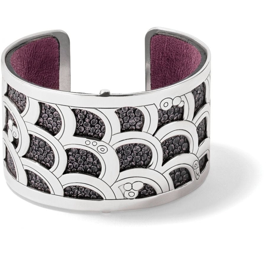 Christo Tokyo Wide Cuff Bracelet Set silver-black-sparkle 1