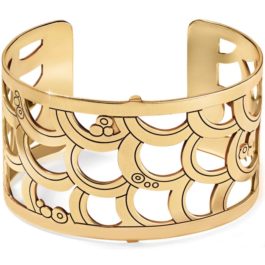 Christo Tokyo Wide Cuff Bracelet gold 1