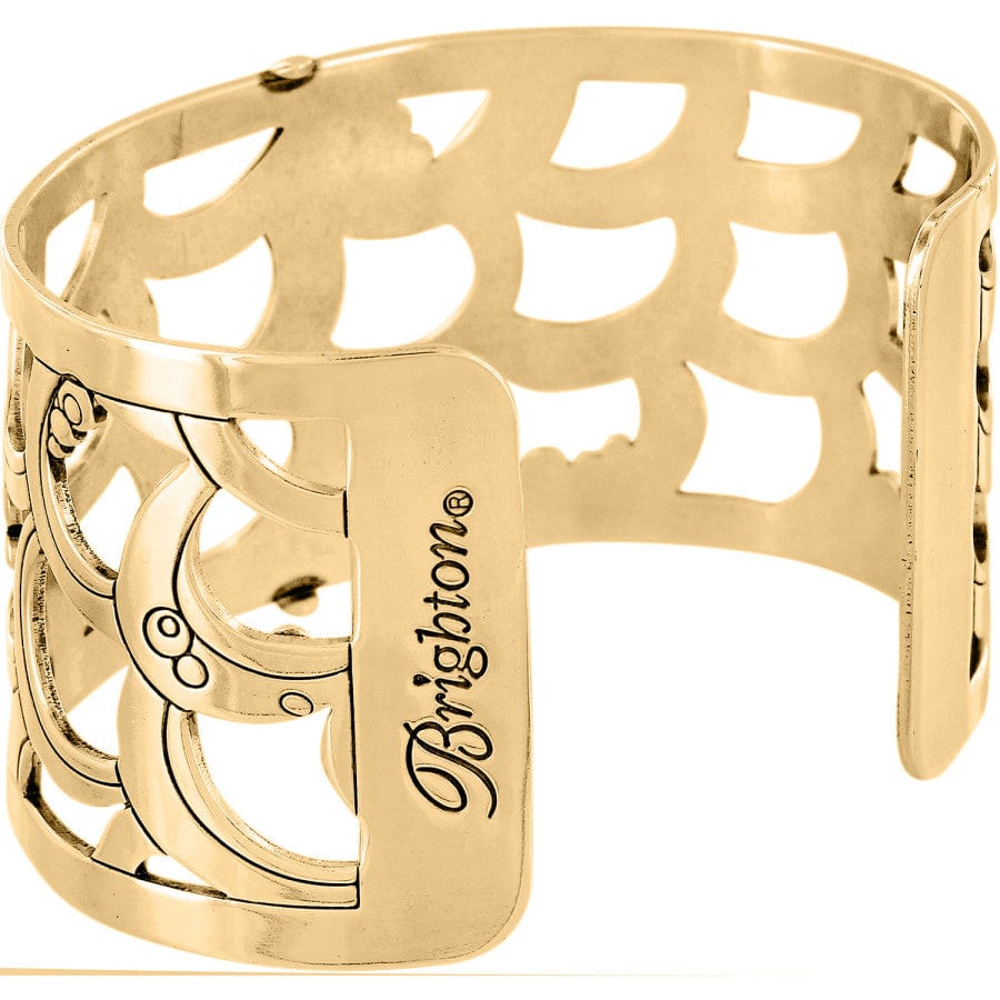 Christo Tokyo Wide Cuff Bracelet gold 2