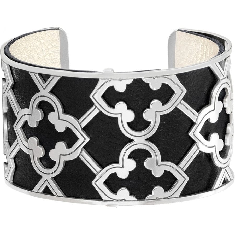 Christo Toledo Wide Cuff Bracelet Set silver-black 1
