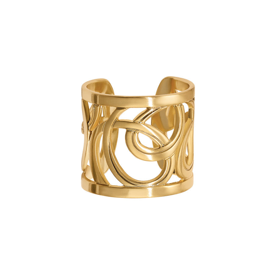 Christo Vienna Wide Ring gold 3
