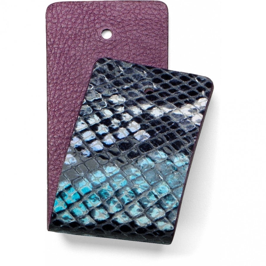 Christo Wide Strap blue-python-amethyst 28