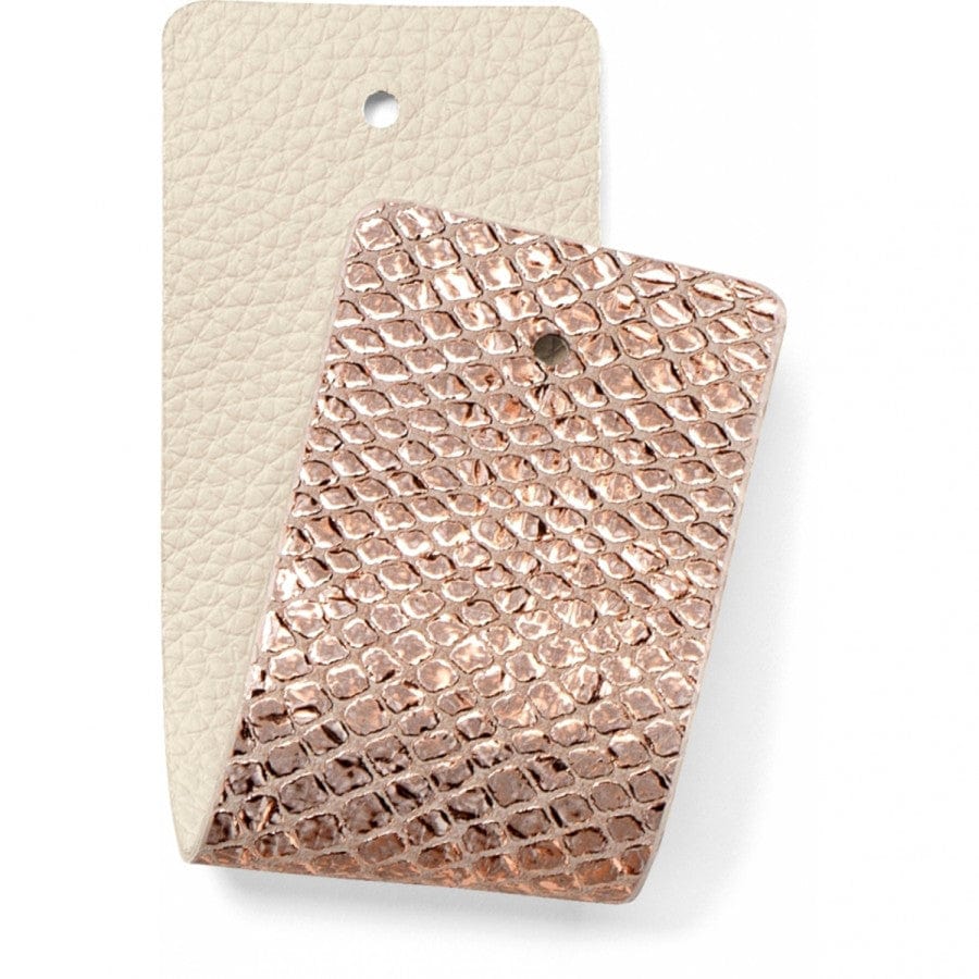Christo Wide Strap rose-gold-snake-white 16
