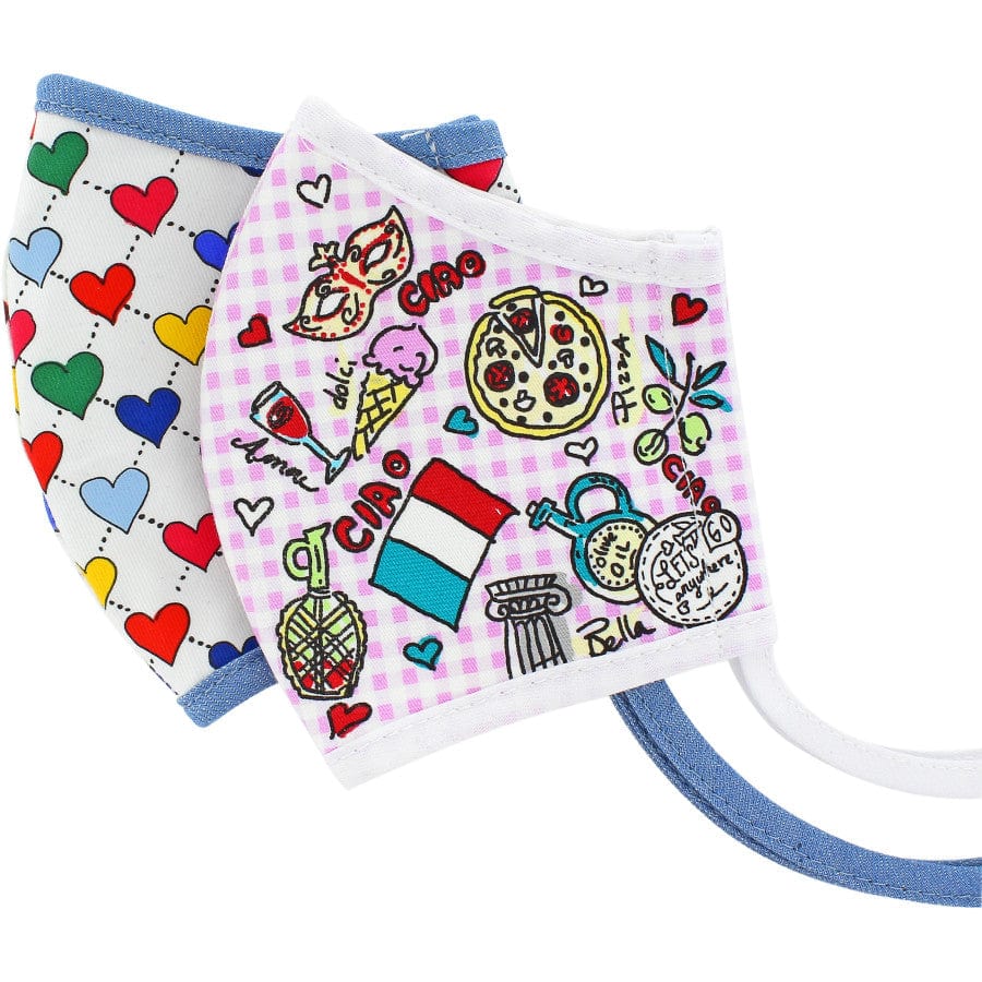Ciao Bella Heart Face Mask (2 pack) multi 1