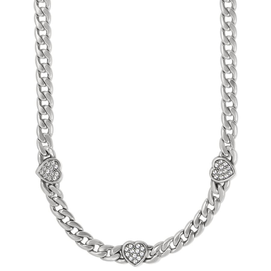 Cleo Heart Reversible Necklace silver 1