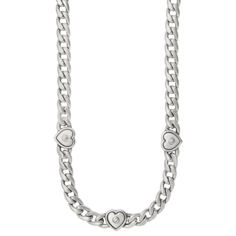 Cleo Heart Reversible Necklace silver 2