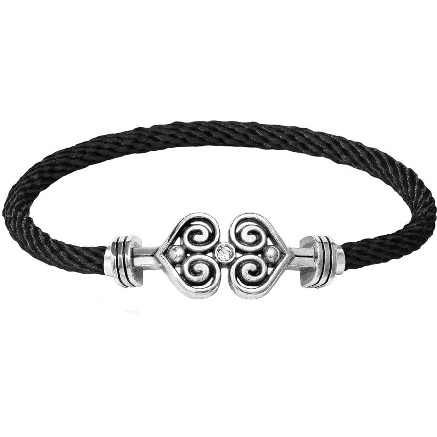 Color Clique Cord Alcazar Bracelet Set black-silver 1
