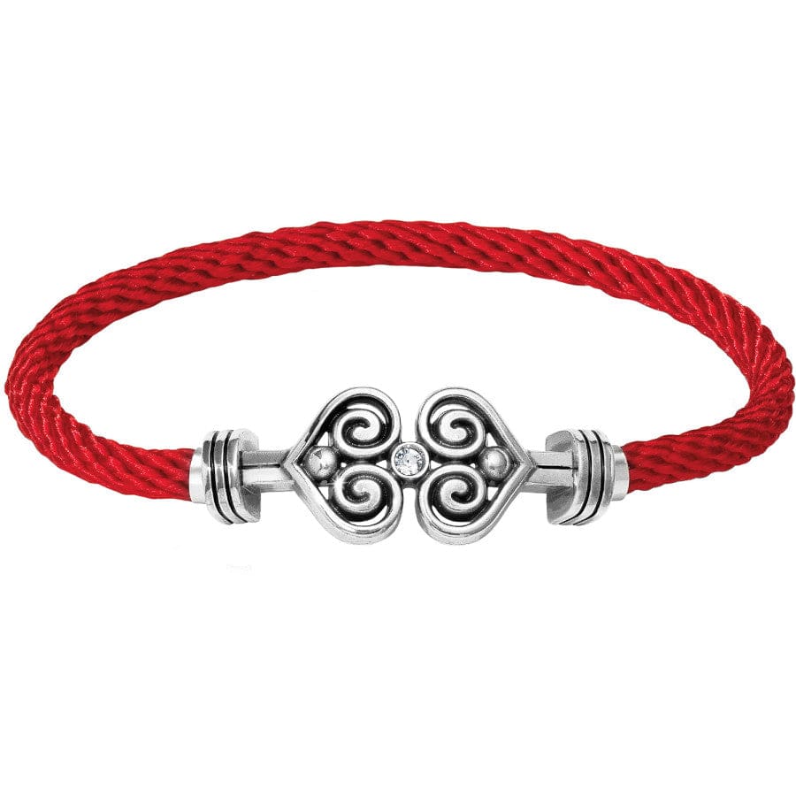 Color Clique Cord Alcazar Bracelet Set red-silver 7