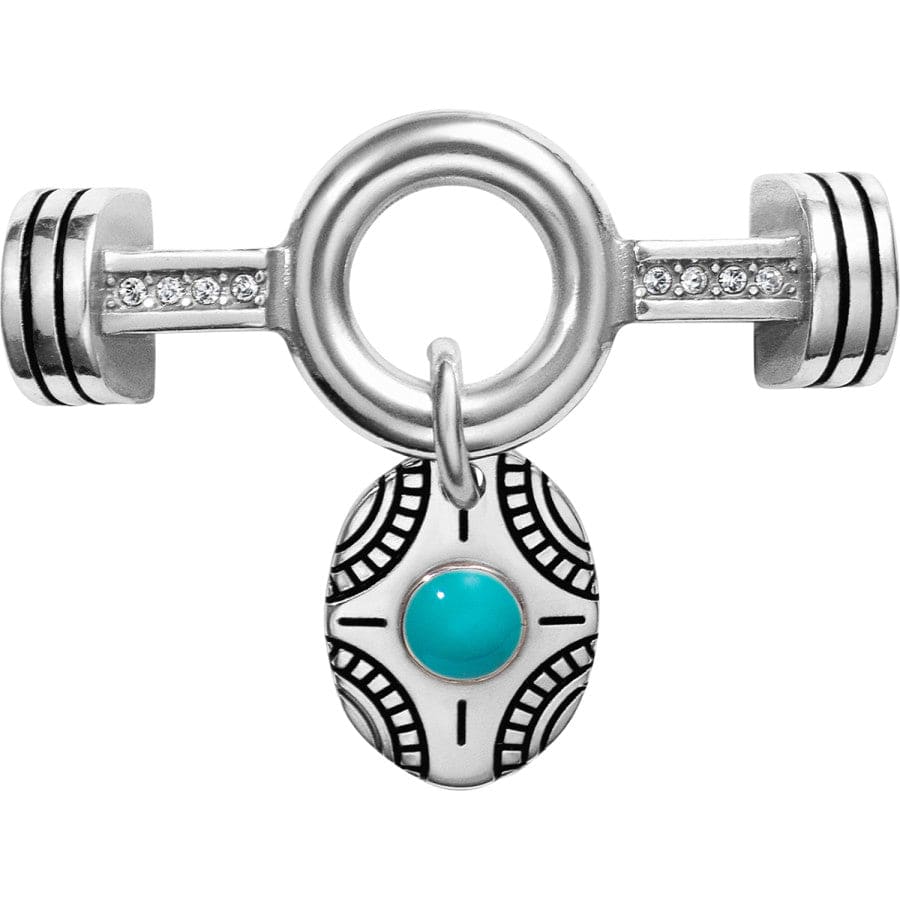 Color Clique Cord Geoscape Ornament silver-turquoise 1
