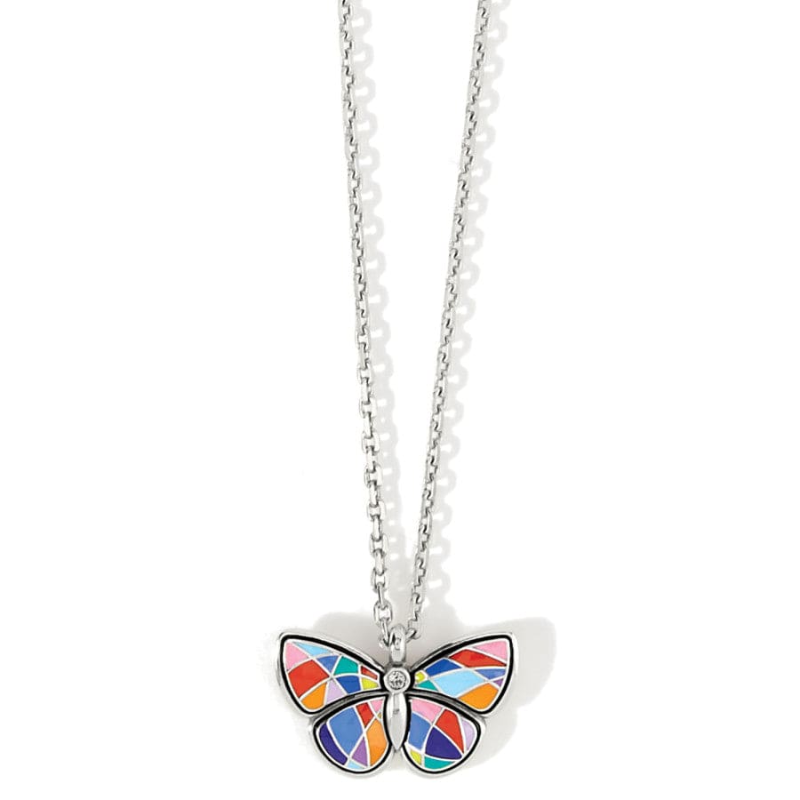 Colormix Butterfly Short Necklace silver-multi 1