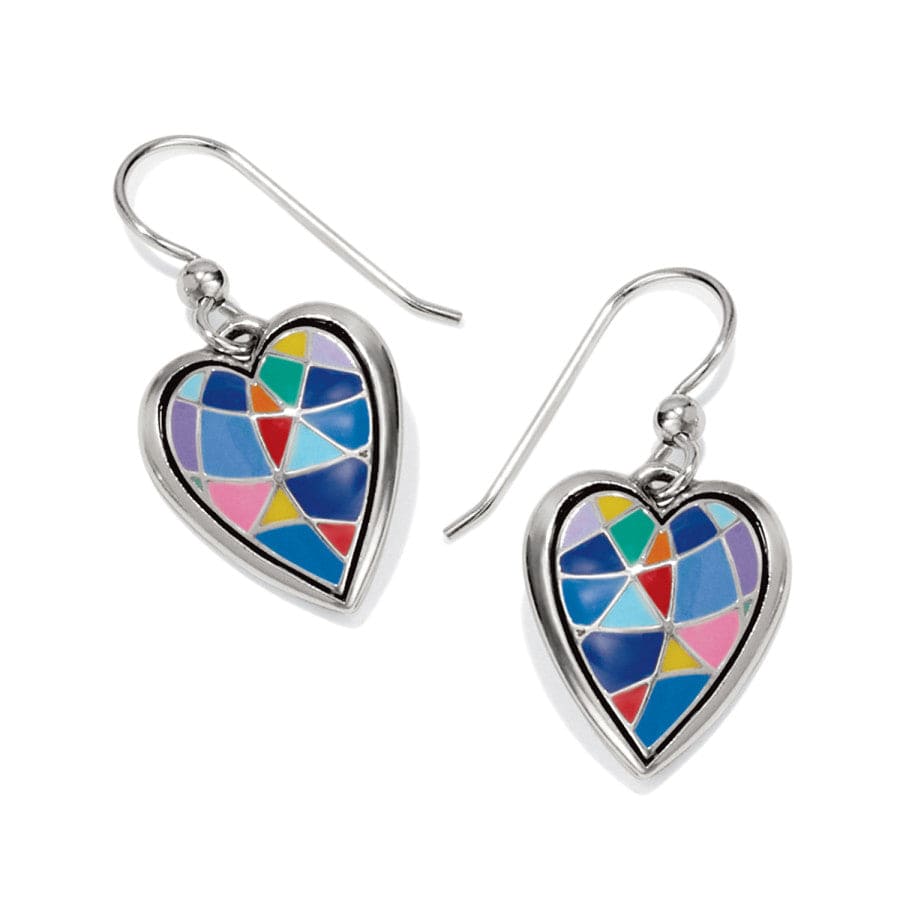 Colormix Heart French Wire Earrings silver-multi 1