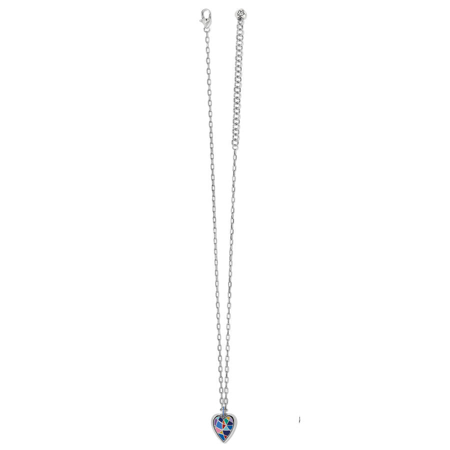 Colormix Heart Short Necklace silver-multi 3
