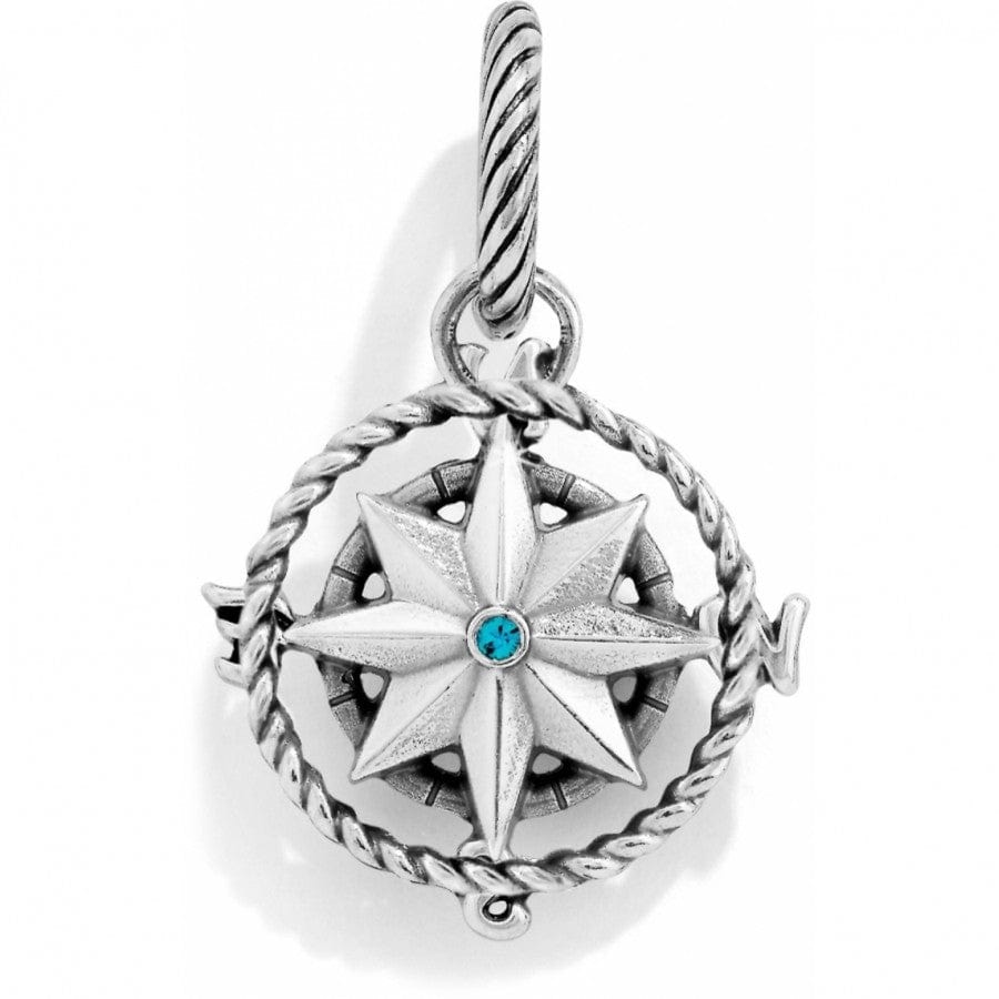 Compass Charm silver 2