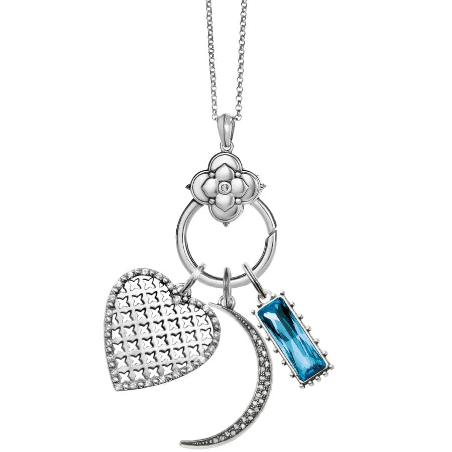 Compassion and Growth Necklace silver-aqua 1