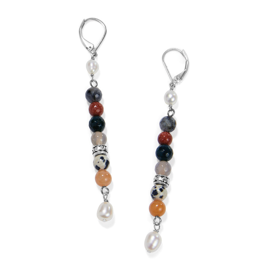 Contempo Desert Sky Pearl Drop Earrings silver-multi 1