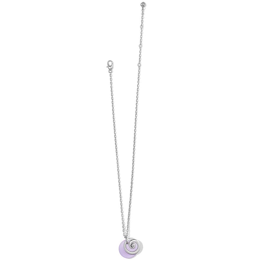Contempo Glass Candy Necklace silver-purple 2
